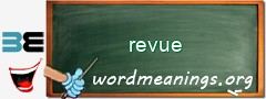 WordMeaning blackboard for revue